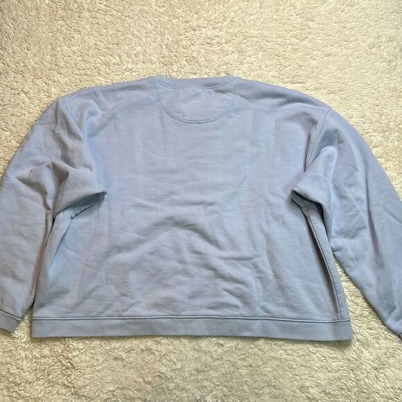 Madewell (re)Sourced Cotten Swing Crewneck in Baby Blue in Size Large - Picture 2 of 9